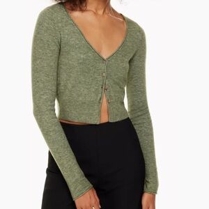 Aritzia Green Women's Cardigan